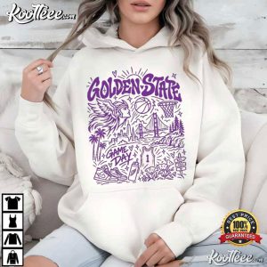 Golden State Doodle Women Basketball Game Day T-Shirt Golden State Doodle Women Basketball Game Day T Shirt (2)