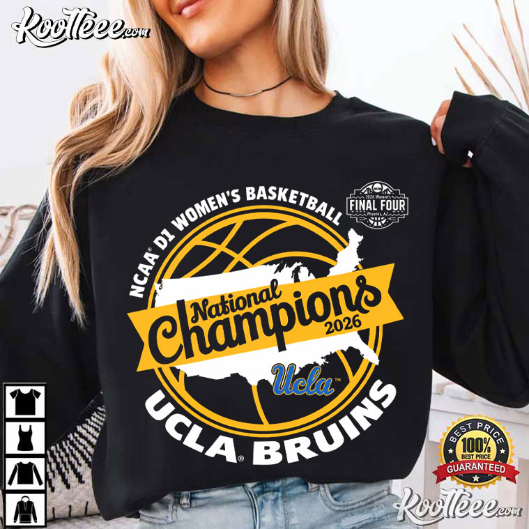 UCLA Bruins Women’s Basketball 2026 National Champs T-Shirt UCLA Bruins Women’s Basketball 2026 National Champs T-Shirt