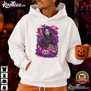 Scream Mask Reaper Spooky Season Halloween Horror T Shirt (2)