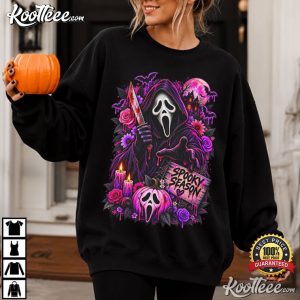 Scream Mask Reaper Spooky Season Halloween Horror T Shirt (3)