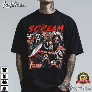 Scream Vintage Halloween Ghostface Horror Movie T Shirt (4)