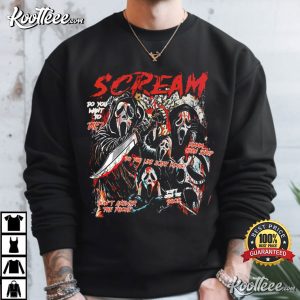 Scream Vintage Halloween Ghostface Horror Movie T-Shirt Scream Vintage Halloween Ghostface Horror Movie T Shirt (1)