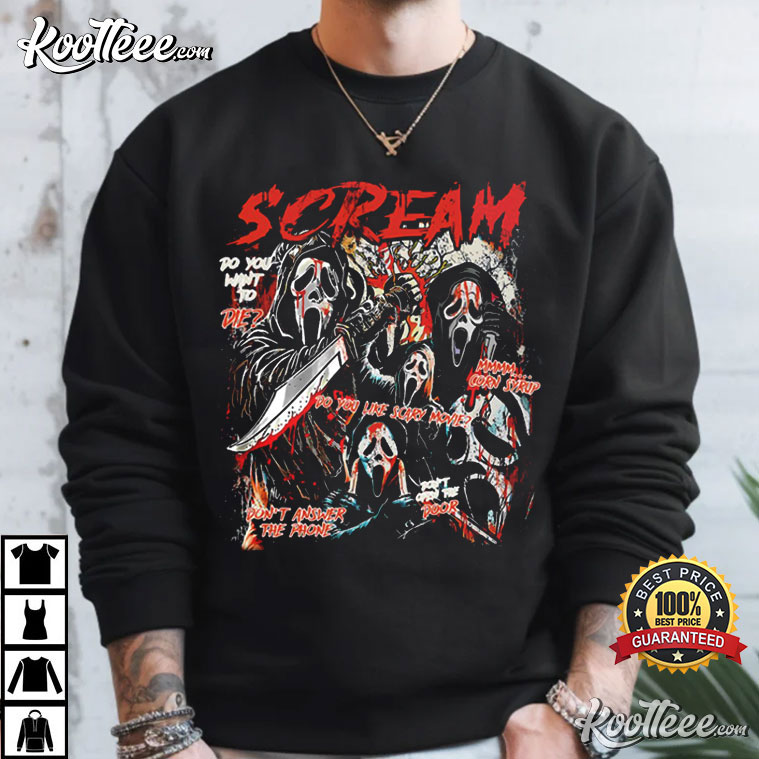 Scream Vintage Halloween Ghostface Horror Movie T-Shirt
