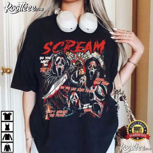 Scream Vintage Halloween Ghostface Horror Movie T-Shirt Scream Vintage Halloween Ghostface Horror Movie T Shirt (2)