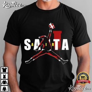 Santa Jordan Christmas Sneakerhead Hip Hop Holiday T Shirt (1)