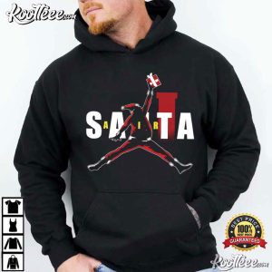 Santa Jordan Christmas Sneakerhead Hip Hop Holiday T Shirt (2)