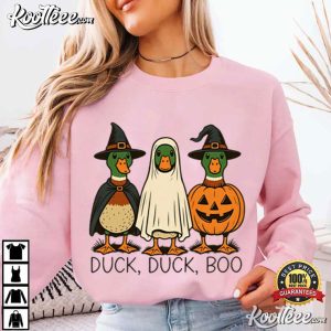 Duck Duck Boo Cute Halloween Witch Ghost Pumpkin T-Shirt Duck Duck Boo Cute Halloween Witch Ghost Pumpkin T Shirt (4)