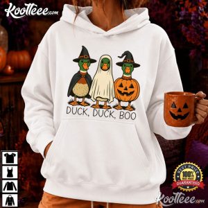 Duck Duck Boo Cute Halloween Witch Ghost Pumpkin T-Shirt Duck Duck Boo Cute Halloween Witch Ghost Pumpkin T Shirt (2)