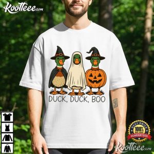 Duck Duck Boo Cute Halloween Witch Ghost Pumpkin T-Shirt Duck Duck Boo Cute Halloween Witch Ghost Pumpkin T Shirt (3)