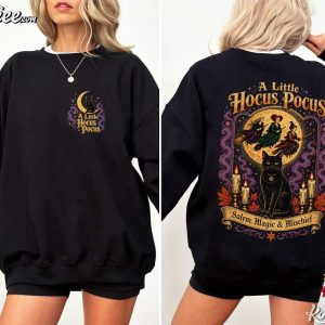 A Little Hocus Pocus Halloween Sanderson Sisters Witch T Shirt (4)