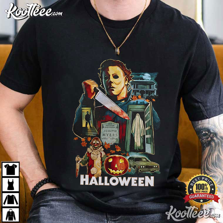 Michael Myers Halloween Vintage Horror Nights Slasher Movie T-Shirt