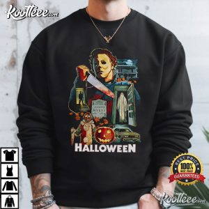 Michael Myers Halloween Vintage Horror Nights Slasher Movie T-Shirt Michael Myers Halloween Vintage Horror Nights Slasher Movie T Shirt (3)