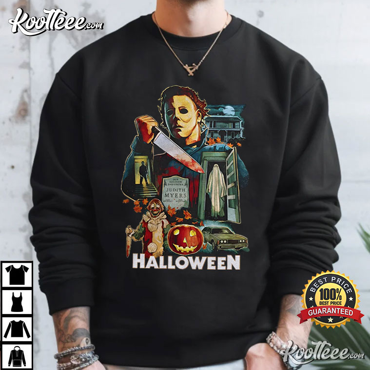 Michael Myers Halloween Vintage Horror Nights Slasher Movie T-Shirt Michael Myers Halloween Vintage Horror Nights Slasher Movie T-Shirt