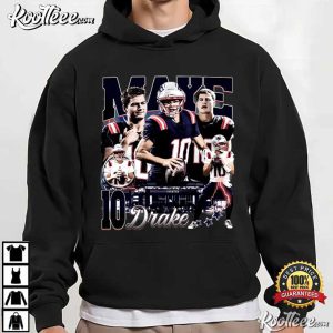 Drake Maye Vintage 90s Football Retro Game Day T Shirt (4)