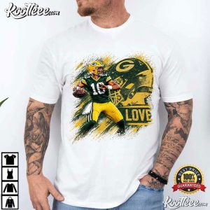 Jordan Love Number 10 Quarterback Wisconsin Football Game Day T Shirt (2)