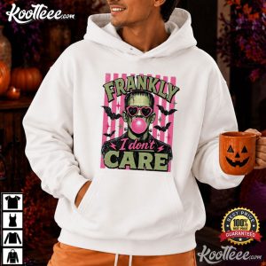 Frankly I Don't Care Frankenstein Bubblegum Retro Halloween T Shirt (4)