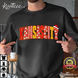 Kansas City Retro Football Christmas Game Day T Shirt (4)