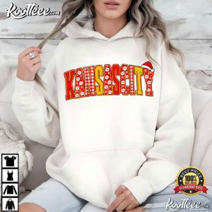Kansas City Retro Football Christmas Game Day T Shirt (1)