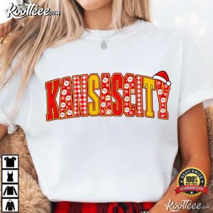 Kansas City Retro Football Christmas Game Day T Shirt (3)