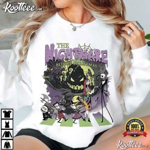 The Nightmare Before Christmas Jack Skellington Sally Halloween T Shirt (4)
