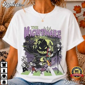 The Nightmare Before Christmas Jack Skellington Sally Halloween T Shirt (1)