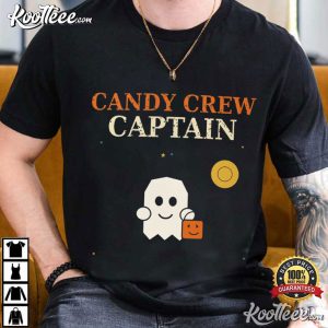 Candy Crew Captain Halloween Funny Retro Ghost T Shirt (3)