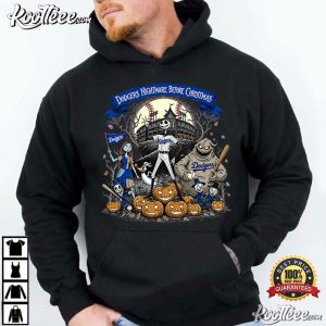 Los Angeles Dodgers Nightmare Before Christmas Baseball Halloween T Shirt (3)
