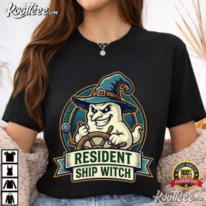 Resident Ship Witch Halloween Cruise Funny Nautical Ghost T Shirt (2)