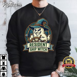 Resident Ship Witch Halloween Cruise Funny Nautical Ghost T Shirt (3)