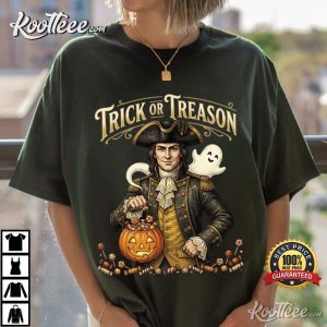 George Washington Trick Or Treason Patriotic Halloween Funny T-Shirt George Washington Trick Or Treason Patriotic Halloween Funny T Shirt (2)