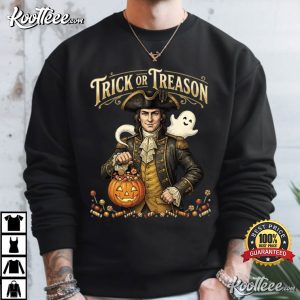 George Washington Trick Or Treason Patriotic Halloween Funny T-Shirt George Washington Trick Or Treason Patriotic Halloween Funny T Shirt (3)