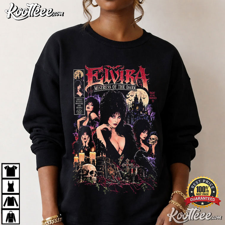 Elvira Mistress Of The Dark Movie Spooky Halloween T-Shirt Elvira Mistress Of The Dark Movie Spooky Halloween T-Shirt