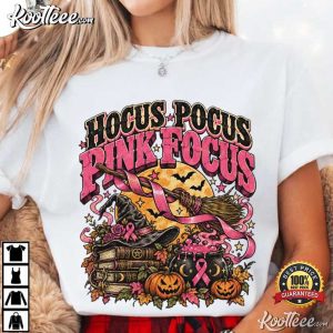 Hocus Pocus Pink Focus Halloween Breast Cancer Awareness T-Shirt Hocus Pocus Pink Focus Halloween Breast Cancer Awareness T Shirt (4)