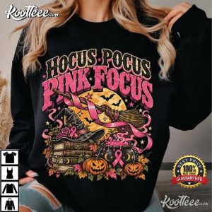 Hocus Pocus Pink Focus Halloween Breast Cancer Awareness T-Shirt Hocus Pocus Pink Focus Halloween Breast Cancer Awareness T Shirt (2)