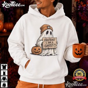 Pretend I Am A Ghost Halloween Costume Spooky Season T-Shirt Pretend I Am A Ghost Halloween Costume Spooky Season T Shirt (3)
