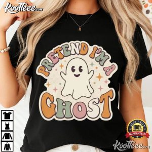 Pretend Im A Ghost Lazy Halloween Costume Cute Retro T-Shirt Pretend Im A Ghost Lazy Halloween Costume Cute Retro T Shirt (1)