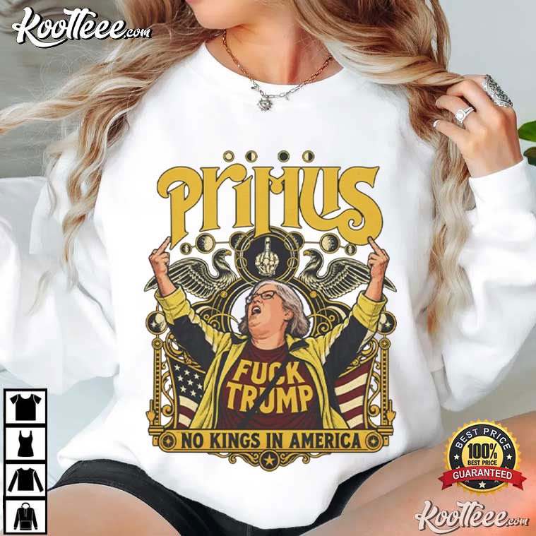 Aunt Sue Middle Finger Primus No Kings Trump Rally T-Shirt Aunt Sue Middle Finger Primus No Kings Trump Rally T-Shirt