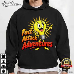 Fact Attack Adventures Funny Light Bulb Science Teacher T-Shirt Fact Attack Adventures Funny Light Bulb Science Teacher T Shirt (2)