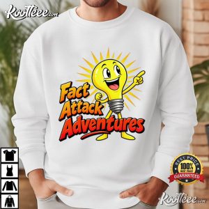 Fact Attack Adventures Funny Light Bulb Science Teacher T-Shirt Fact Attack Adventures Funny Light Bulb Science Teacher T Shirt (3)