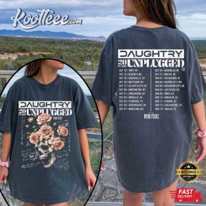 Daughtry 20 Years Unplugged Tour 2026 Rock Music Concert T Shirt (1)