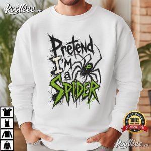 Pretend I'm A Spider Lazy Halloween Costume T Shirt (2)