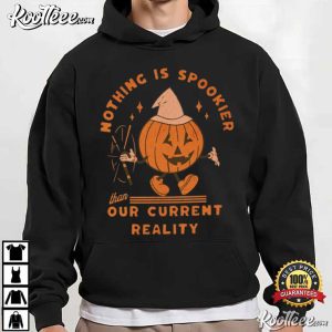 Jack O Lantern Sarcastic Halloween Pumpkin Retro Witch Hat T Shirt (1)