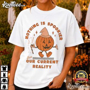 Jack O Lantern Sarcastic Halloween Pumpkin Retro Witch Hat T Shirt (3)