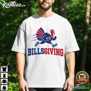 Thanksgiving Billsgiving Turkey Trot Funny Turkey Football Fan T Shirt (1)