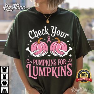 Check Your Pumpkins For Lumpkins Funny Halloween Cozy Fall T Shirt (1)