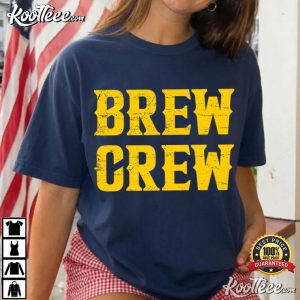 Milwaukee Brew Crew Throwback Baseball T-Shirt Milwaukee Brew Crew Throwback Baseball T Shirt (2)
