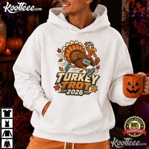 Turkey Trot 2026 Retro Running Thanksgiving 5K Runner Graphic T-Shirt Turkey Trot 2026 Retro Running Thanksgiving 5K Runner Graphic T Shirt (2)