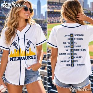 Milwaukee Baseball Skyline Wisconsin Baseball Jersey (3)