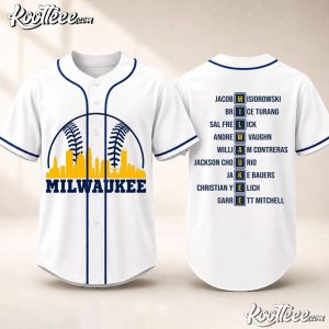 Milwaukee Baseball Skyline Wisconsin Baseball Jersey (1)