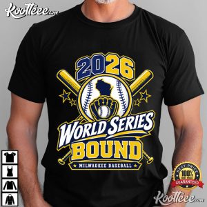 Win Our Way Baseball Milwaukee World Series Bound 2026 T Shirt (1)